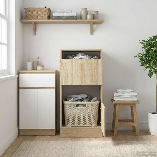 vidaXL Ντουλάπα Πλυσταριού Σονόμα 50 x 68 x 102 εκ Επεξεργασμένο ξύλο
