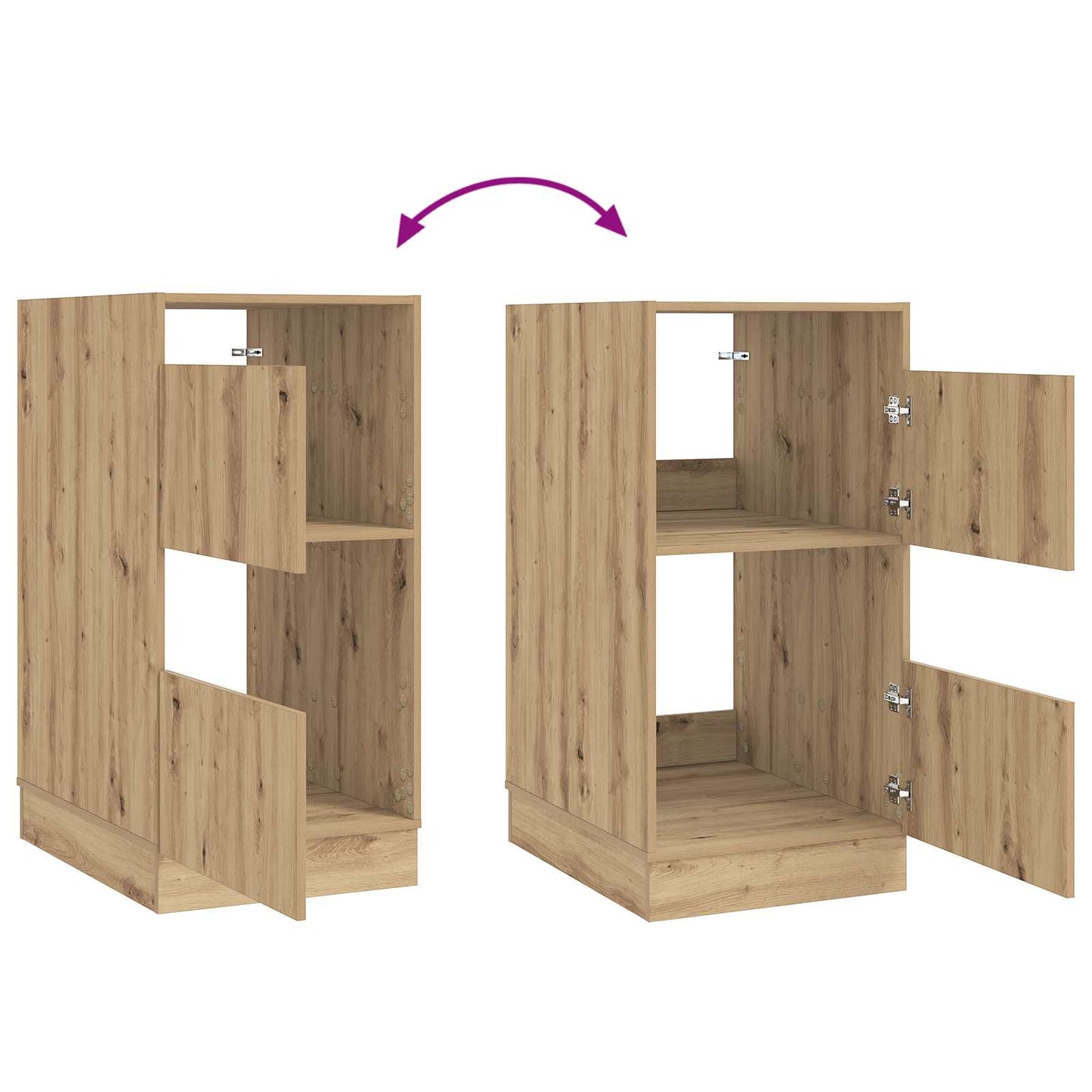 vidaXL Ντουλάπα Πλυσταριού με αποθήκευση Artisan Oak 50 x 68 x 102 εκ