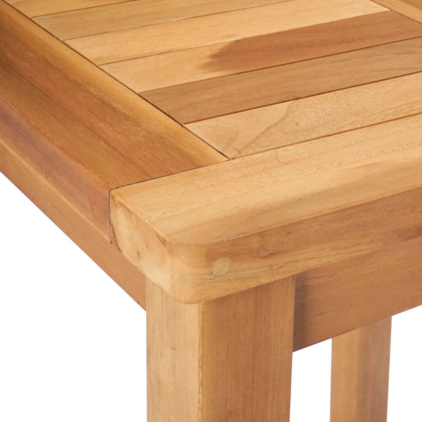vidaXL Τραπέζι μπαρ Φυσικό 60 x 60 x 105 cm Στερεό Τίκ