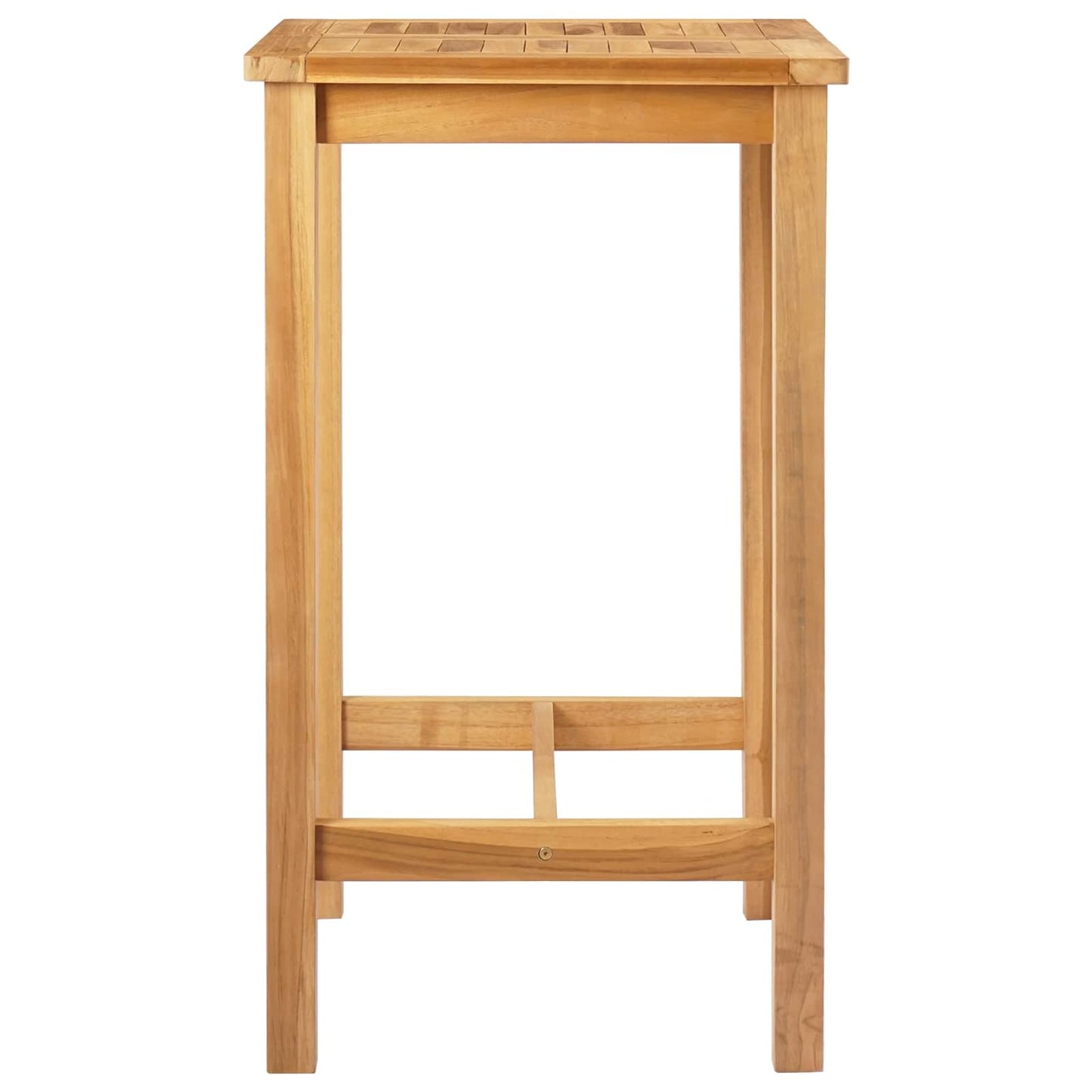 vidaXL Τραπέζι μπαρ Φυσικό 60 x 60 x 105 cm Στερεό Τίκ