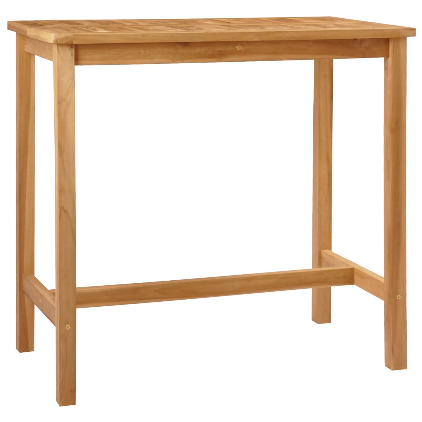 vidaXL Τραπέζι μπαρ Φυσικό 110 x 60 x 105 cm Στερεό Τίκ