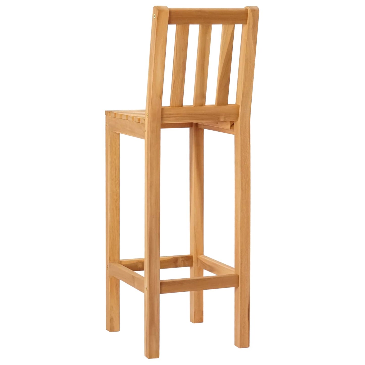 vidaXL Καρέκλα Μπαρ 2 pcs Ανέπεξεργαστο 35 x 45 x 110 εκ.