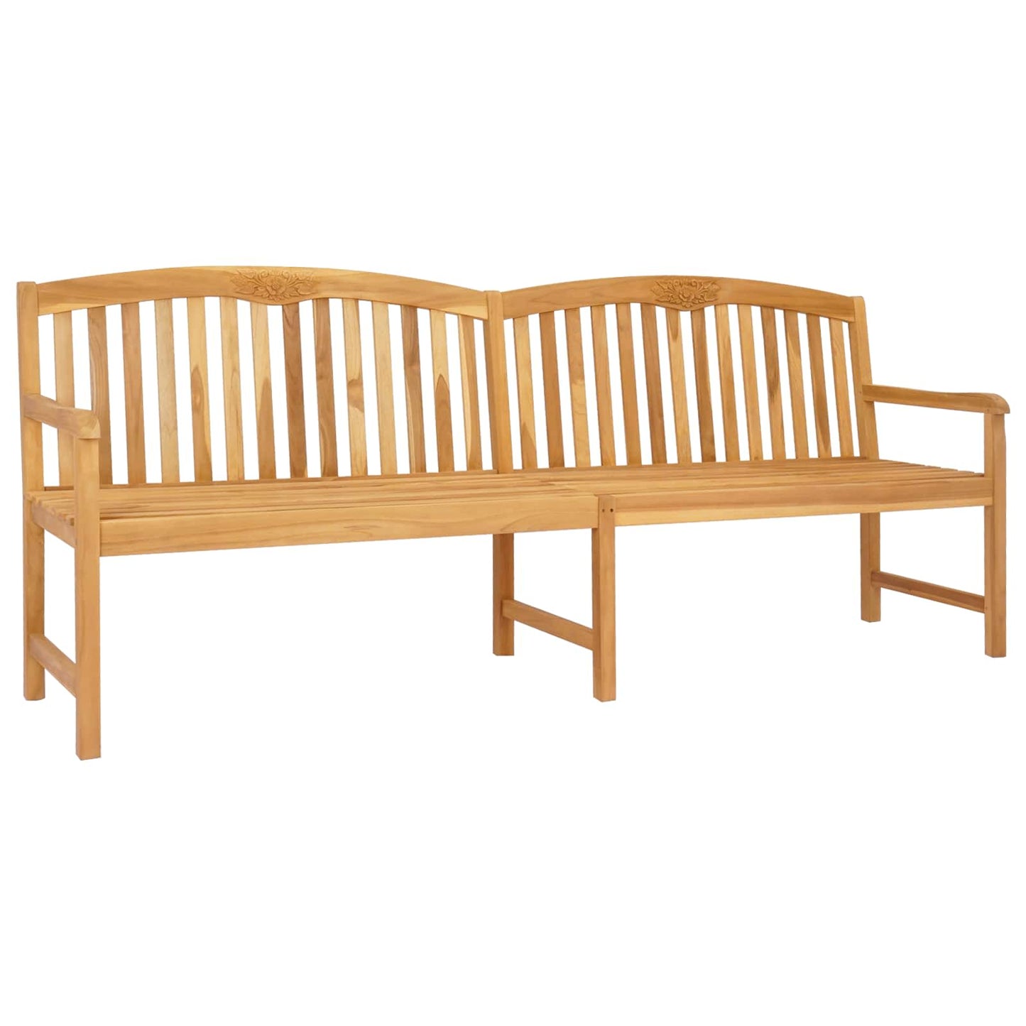 vidaXL Χειροποίητη Ροζ Παγκάκι Φυσικό 228 x 60 x 90 εκ Στερεό Ξύλο Τίκ