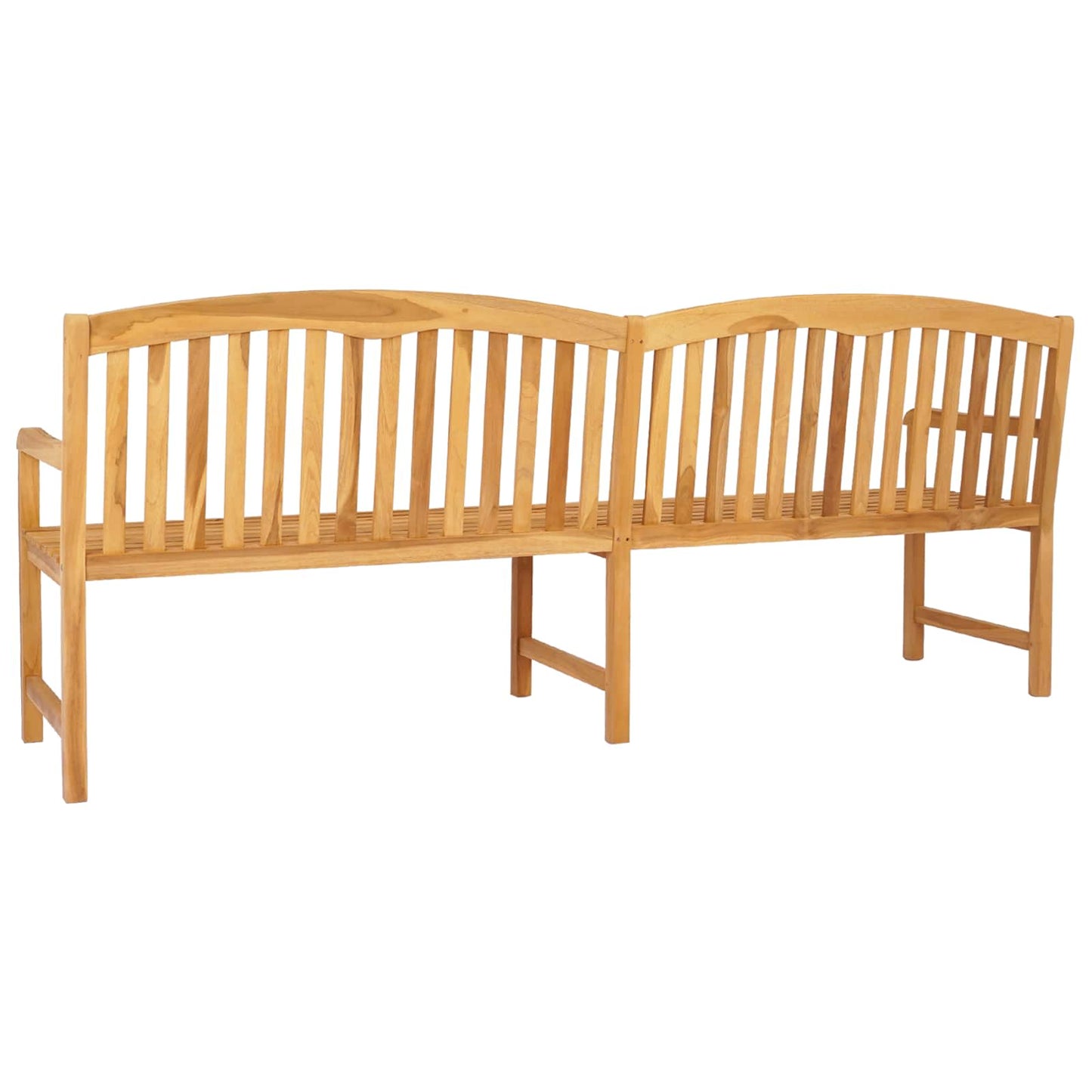 vidaXL Χειροποίητη Ροζ Παγκάκι Φυσικό 228 x 60 x 90 εκ Στερεό Ξύλο Τίκ