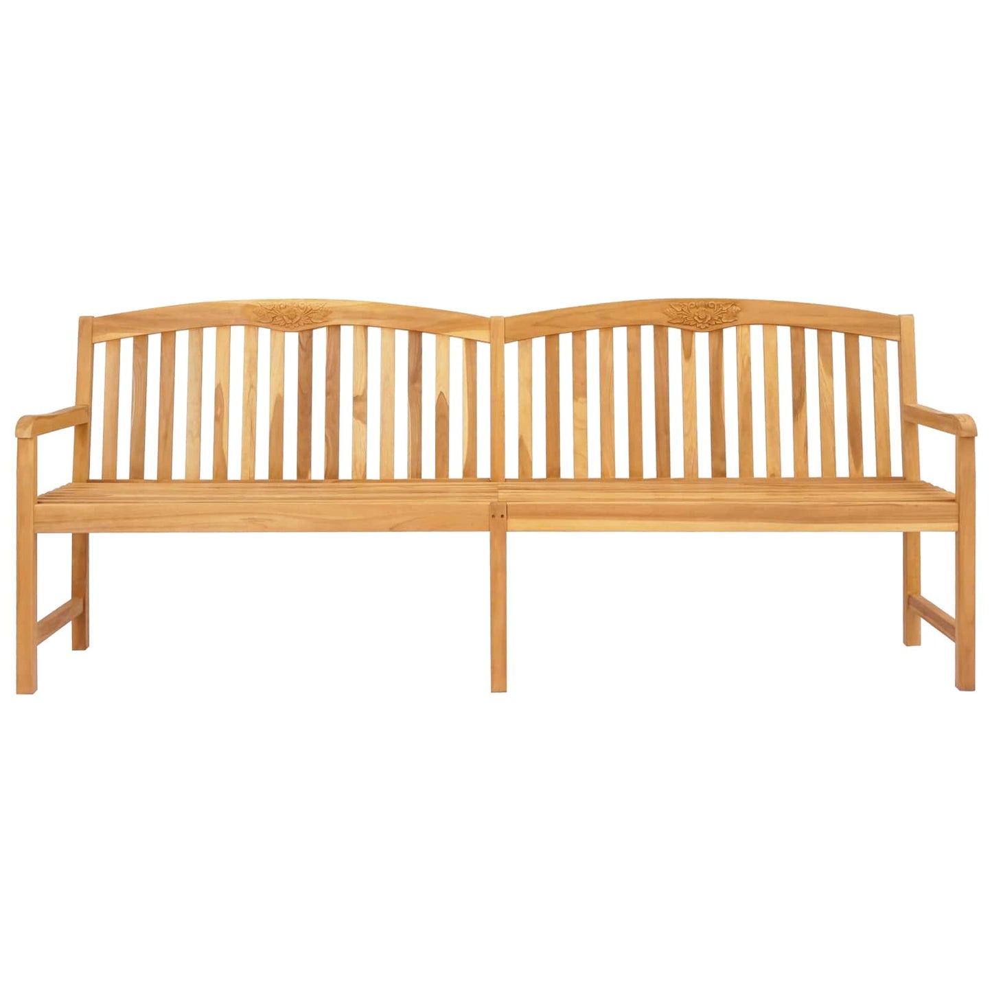vidaXL Χειροποίητη Ροζ Παγκάκι Φυσικό 228 x 60 x 90 εκ Στερεό Ξύλο Τίκ