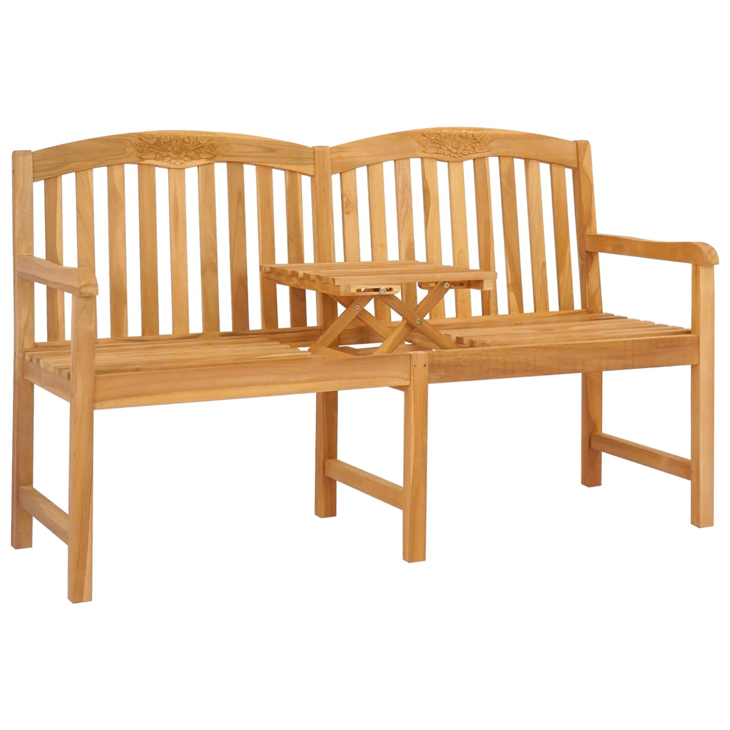 vidaXL Χειροποίητη Ροζ Παγκάκι Φυσικό 150,5 x 60 x 95 εκ