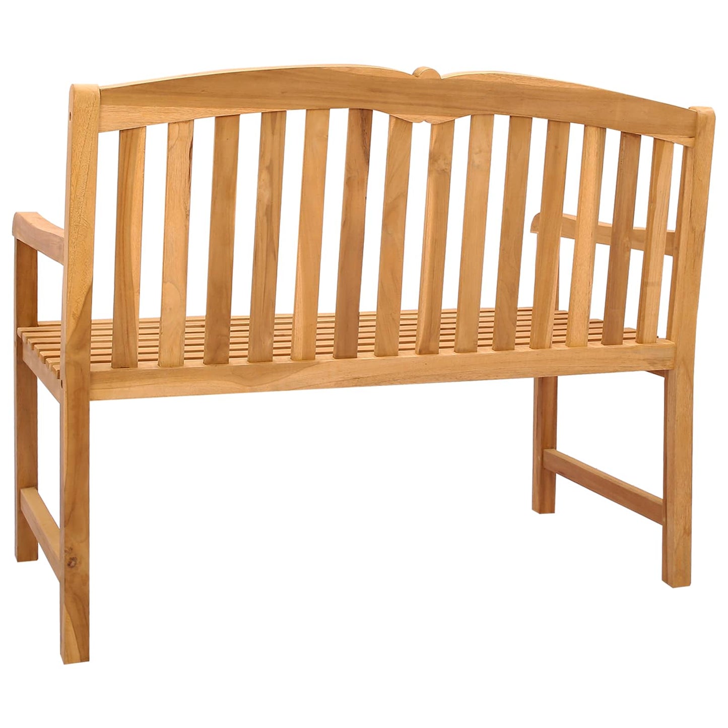 vidaXL Χειροποίητη Ροζ Παγκάκι 114 x 60 x 95 εκ Στερεό Ξύλο Τίκ Φυσικό