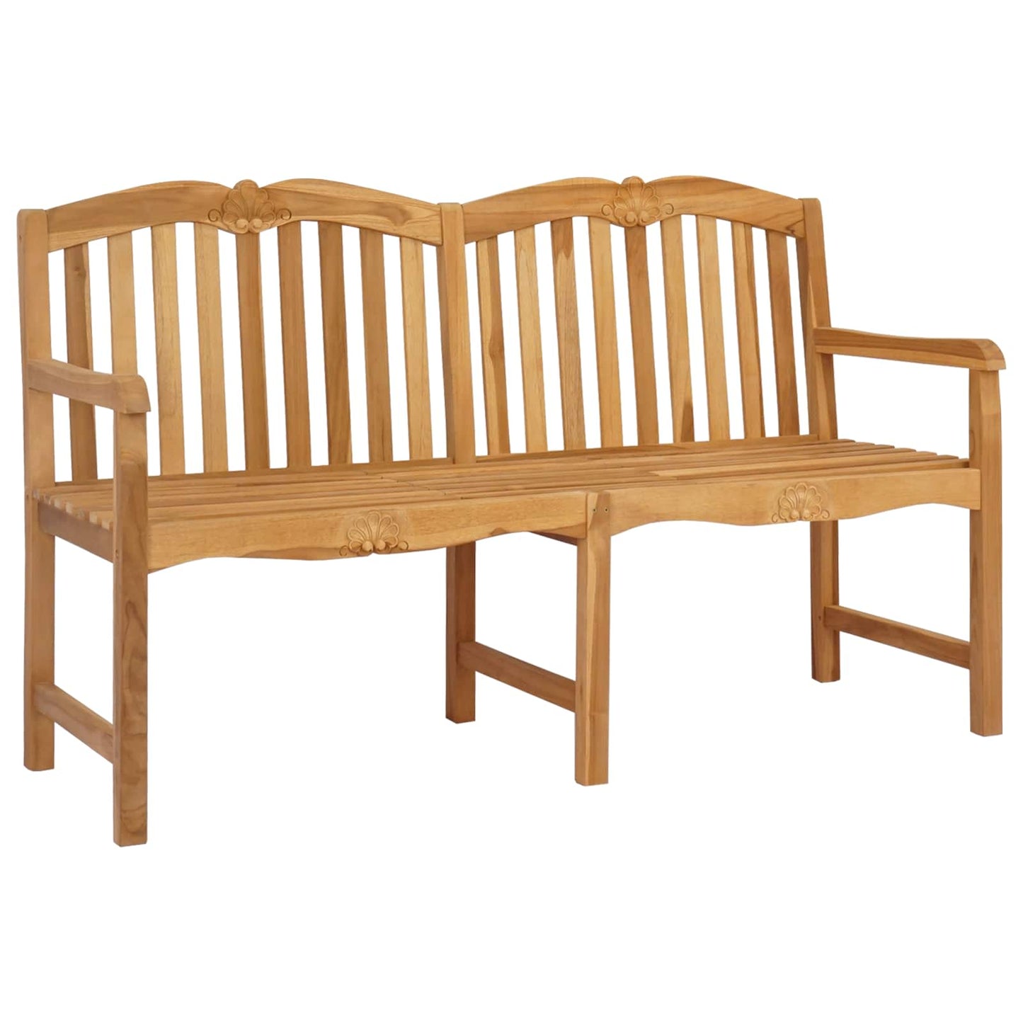vidaXL Χειροποίητη Ροζ Παγκάκι Φυσικό 155 x 60 x 94 εκ Στερεό Ξύλο Τίκ
