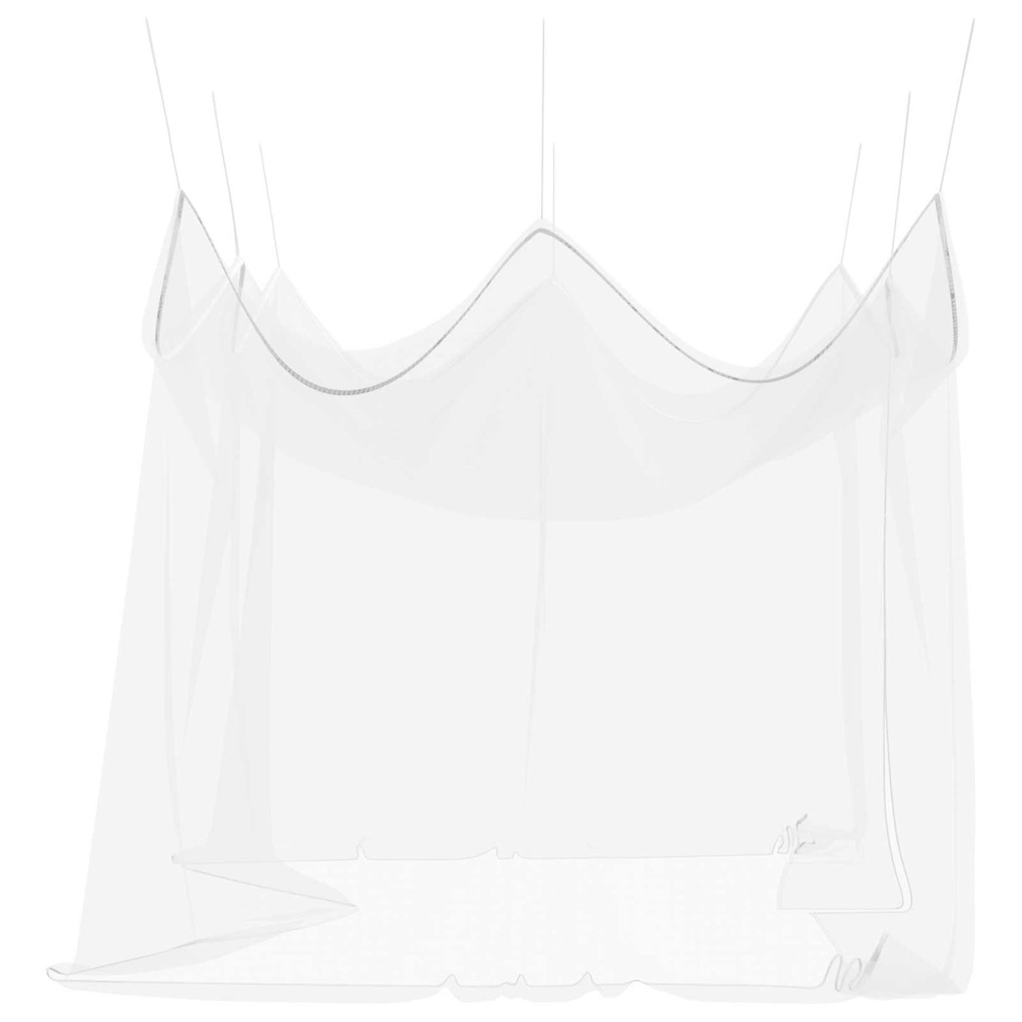 vidaXL Δικτύο Κουνούπια Κήπου 220 mesh Λευκό 3 x 4,5 x 2,5 m