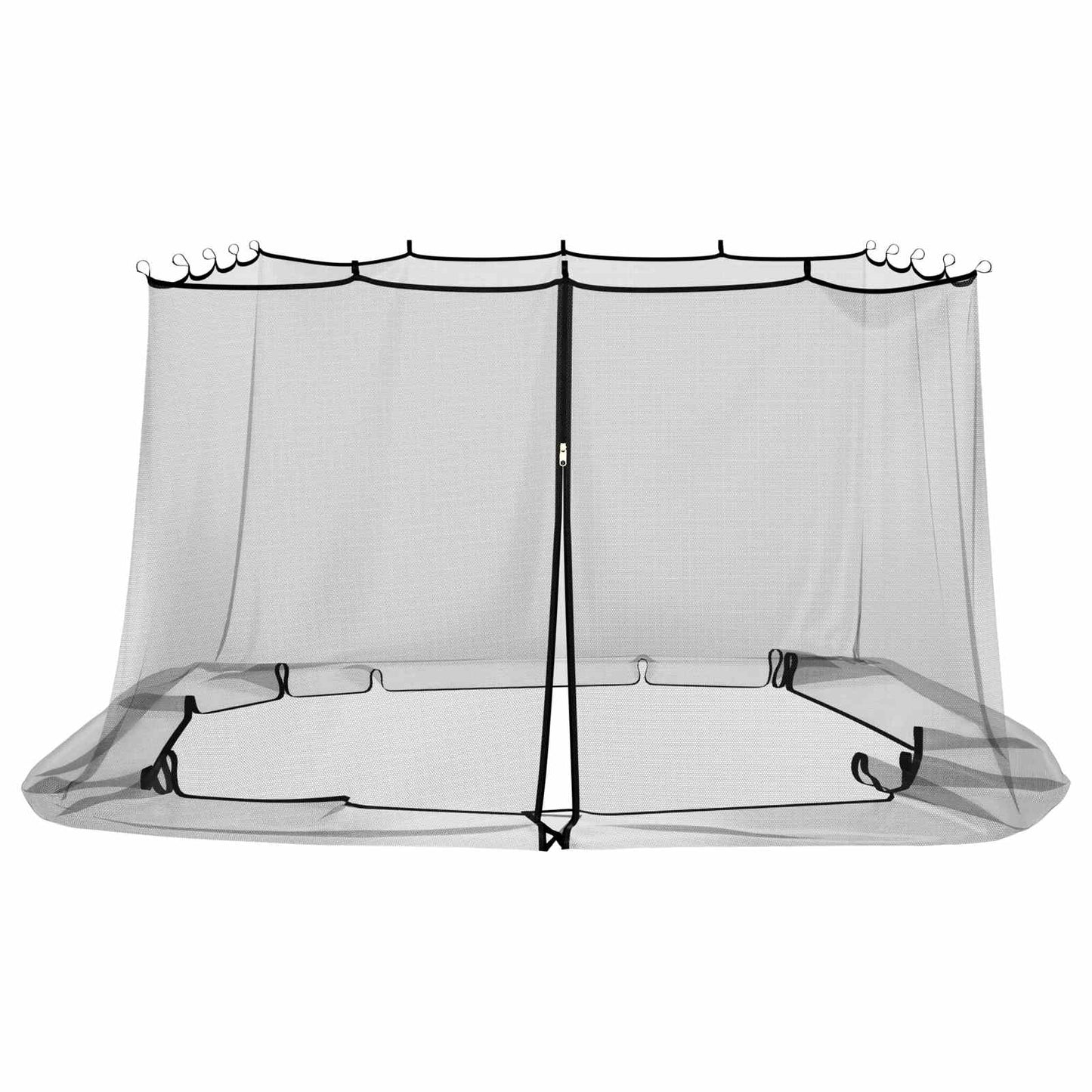 vidaXL Κουνούπι για Περίπτερο 220 mesh Μαύρο 3,6 x 3,6 x 2 μ