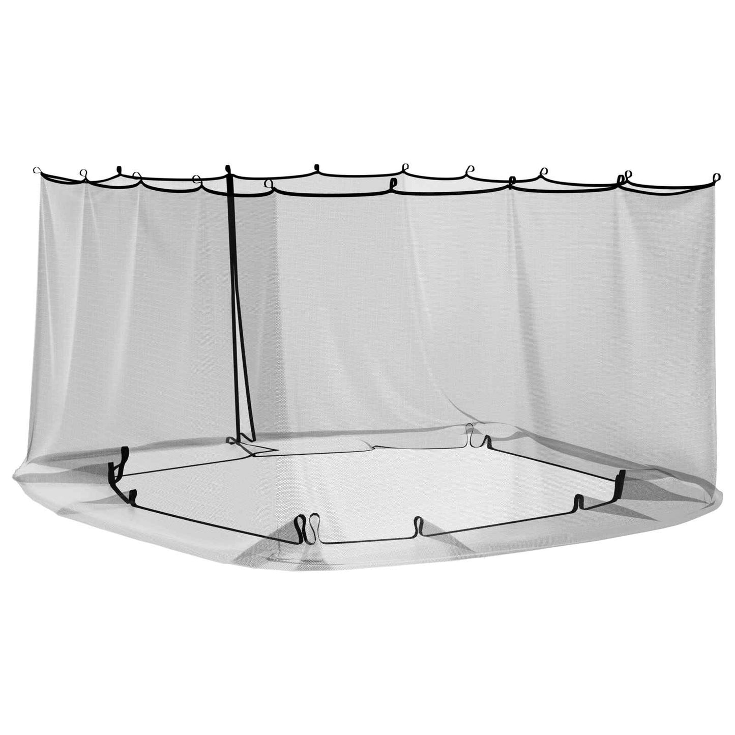 vidaXL Κουνούπι για Περίπτερο 220 mesh Μαύρο 4 x 3 x 2 cm Πολυεστέρας