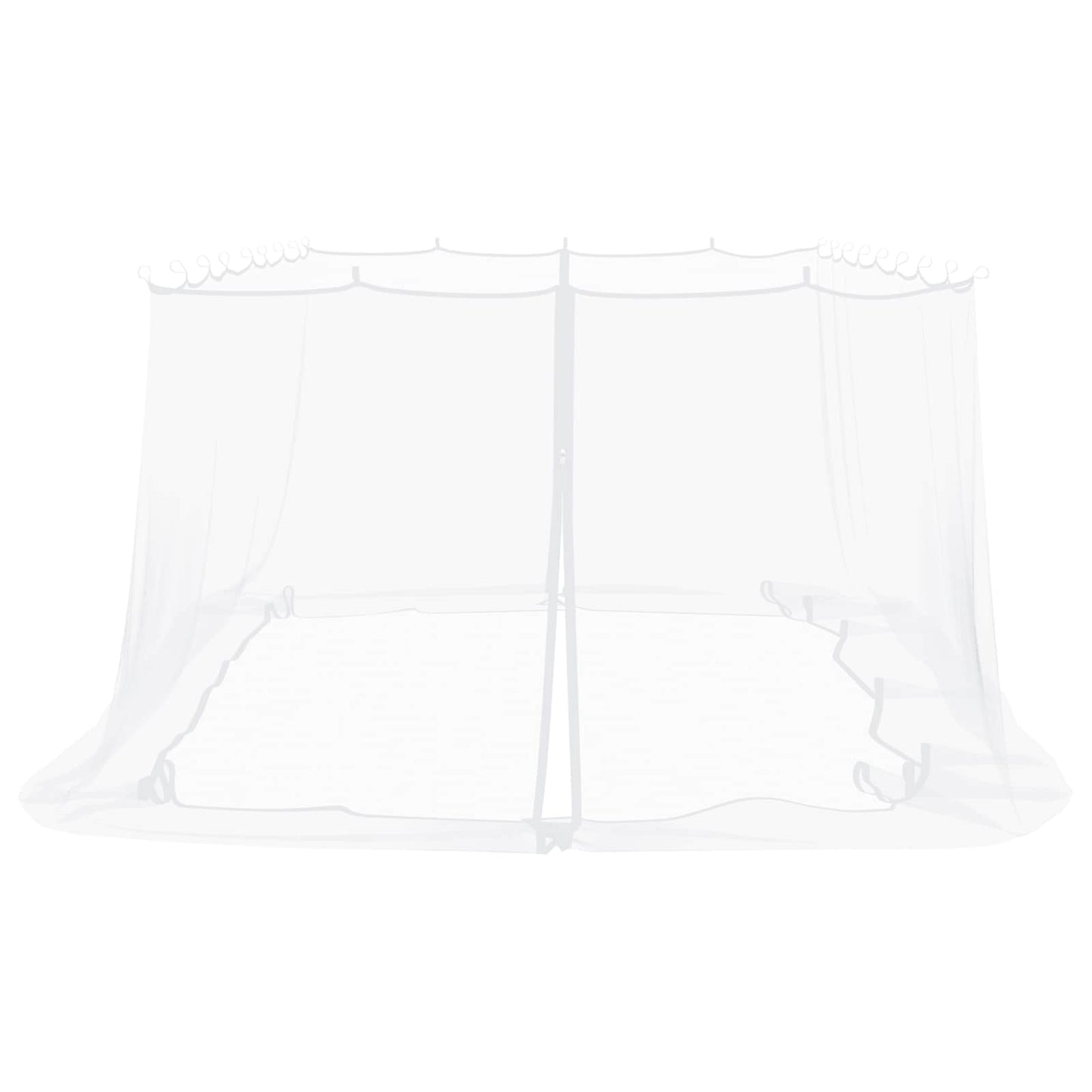vidaXL Κουνούπι για Περίπτερο 220 mesh Λευκό 6 x 3 x 2 m Πολυεστέρας