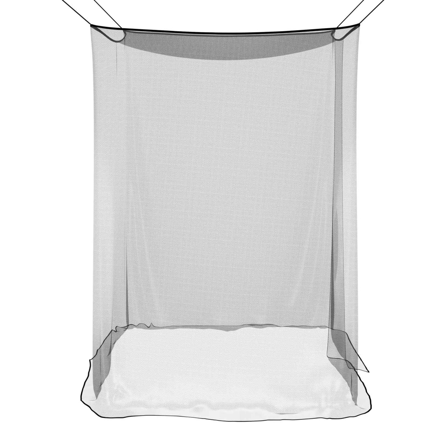 vidaXL Δίχτυ κουνουπιών για κρεβάτι 156 mesh Μαύρο 220 x 120 x 150 εκ