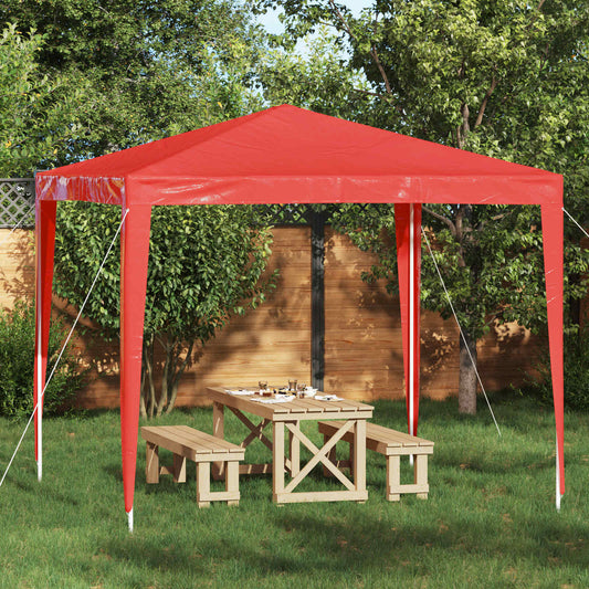 vidaXL Σκηνή Πάρτυ 250 x 250 x 240 εκ. Κόκκινο