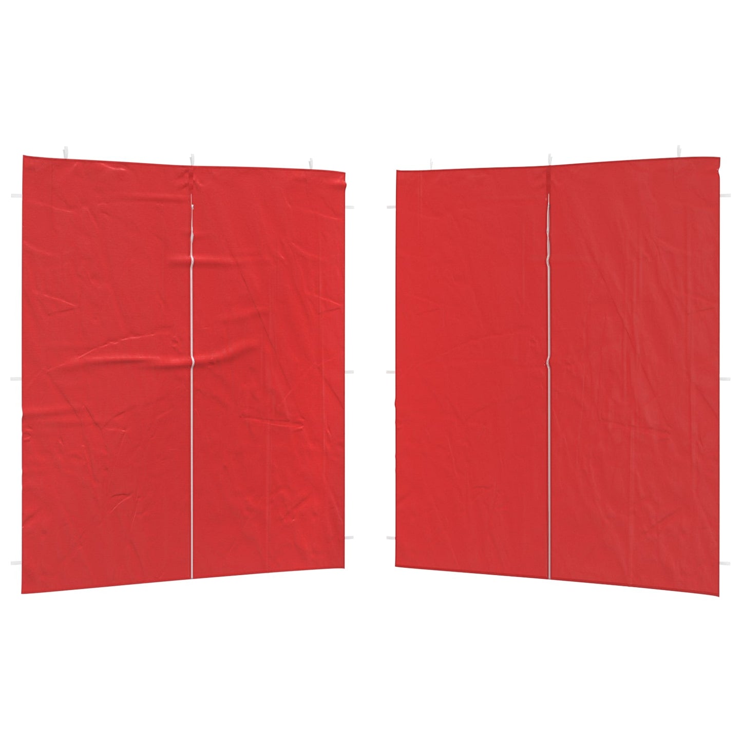 vidaXL Πλευρική Σκηνής Πάρτι 2 pcs Κόκκινο 200 x 195 εκ.