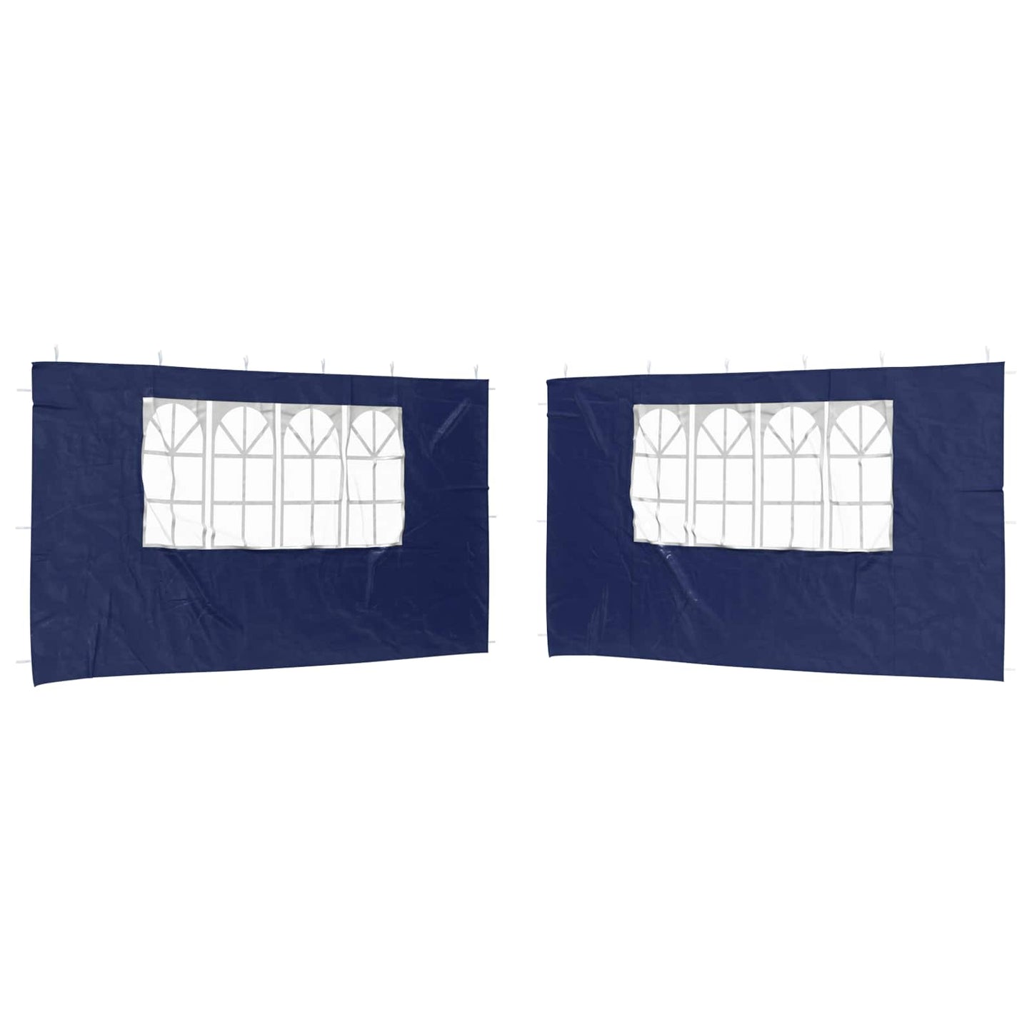 vidaXL Πλευρική Σκηνής Πάρτι 2 pcs 400 x 195 εκ. Μπλε