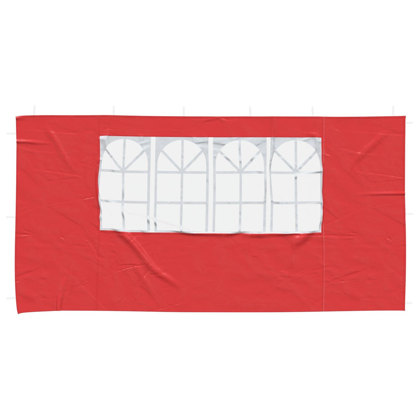 vidaXL Πλευρική Σκηνής Πάρτι 2 pcs 400 x 195 εκ. Κόκκινο