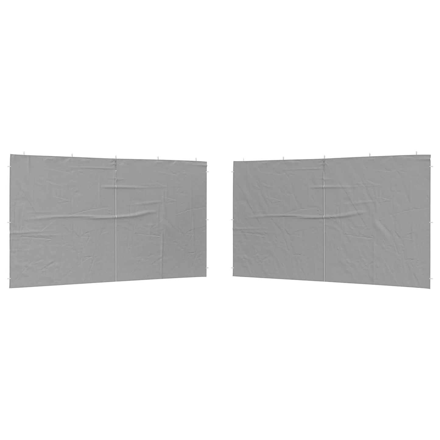 vidaXL Πλευρική Σκηνής Πάρτι 2 pcs Ανοιχτό γκρι 400 x 195 εκ.
