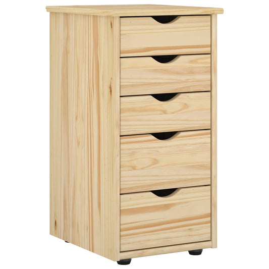 vidaXL Ντουλαπιού (Cabinet) 34 x 39 x 61,5 εκ Στερεό ξύλο πεύκου Καφέ