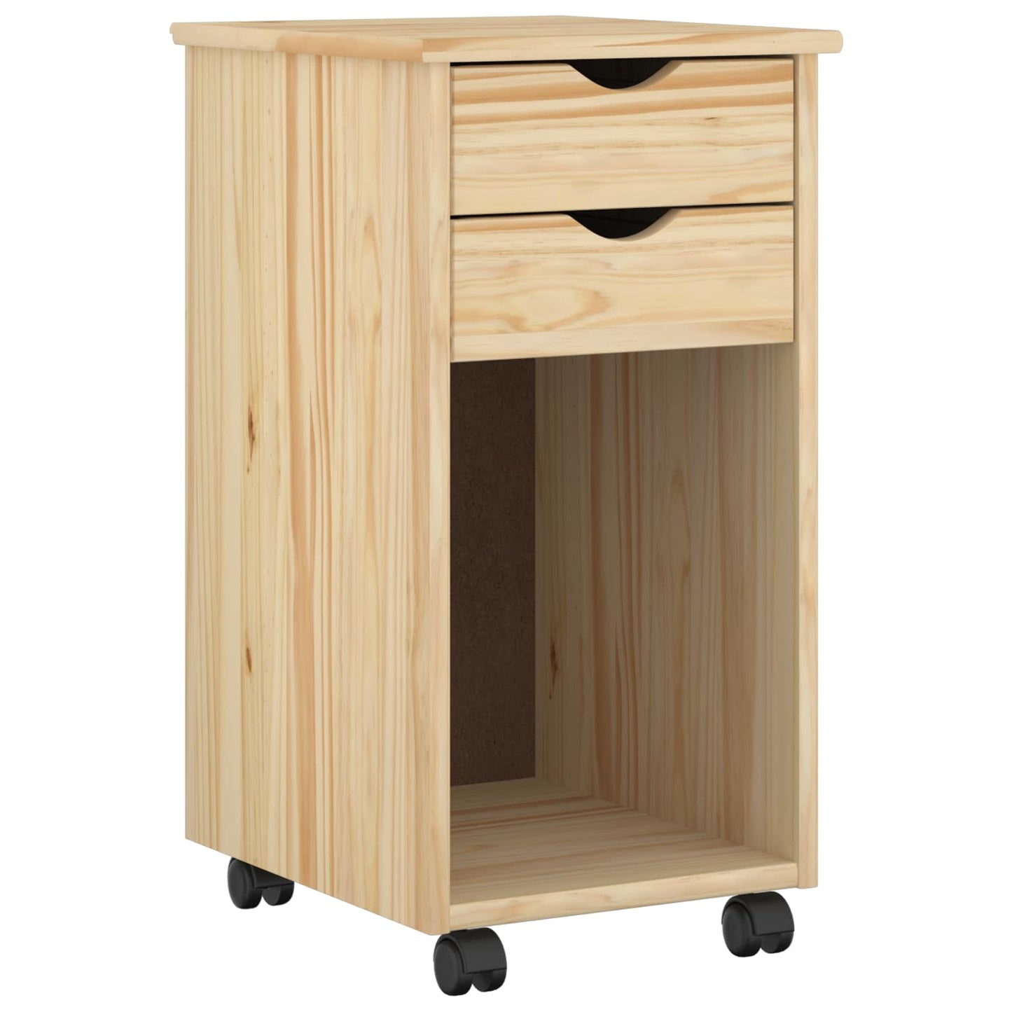 vidaXL Κινητό Ντουλάπι 34 x 39 x 65,5 cm Στερεό πεύκο Καφέ