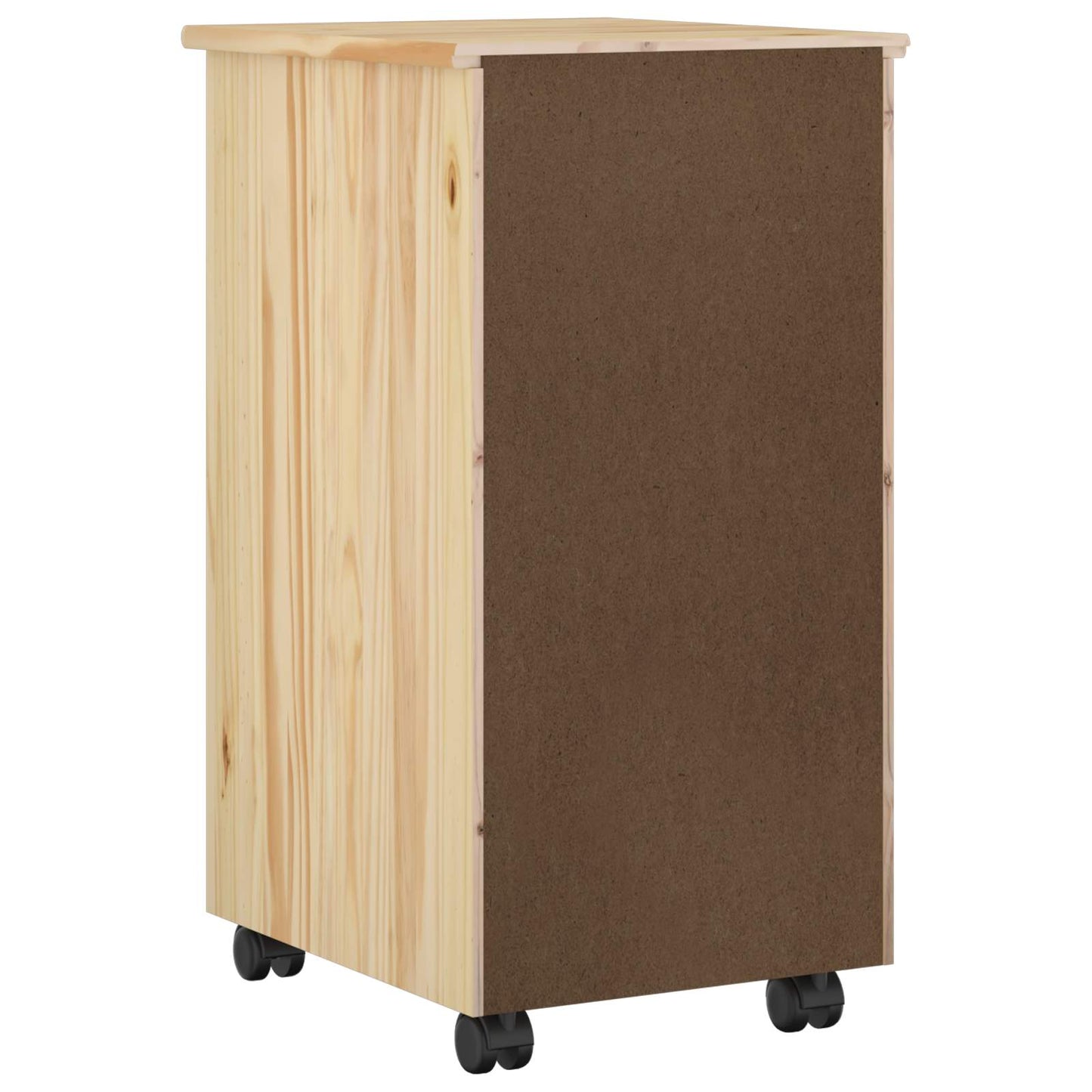 vidaXL Κινητό Ντουλάπι 34 x 39 x 65,5 cm Στερεό πεύκο Καφέ