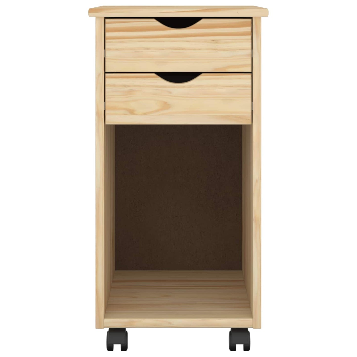 vidaXL Κινητό Ντουλάπι 34 x 39 x 65,5 cm Στερεό πεύκο Καφέ