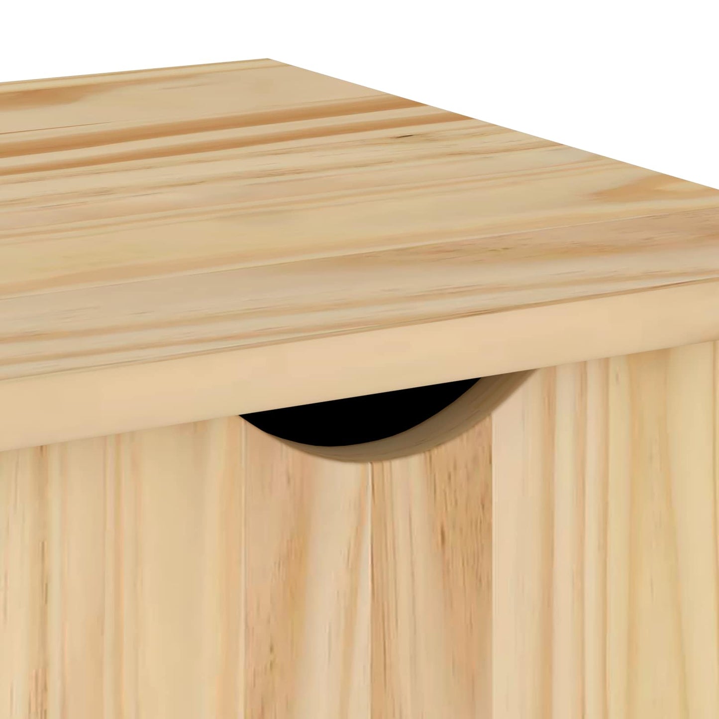 vidaXL Κινητό Ντουλάπι Καφέ 100 x 39 x 65,5 εκ Στερεό ξύλο πεύκου