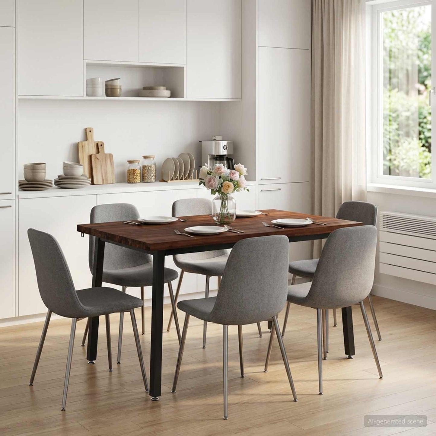 vidaXL Τραπέζι Φαγητού με Ζωντανό Χείλος 120 x 80 x 75 εκ.