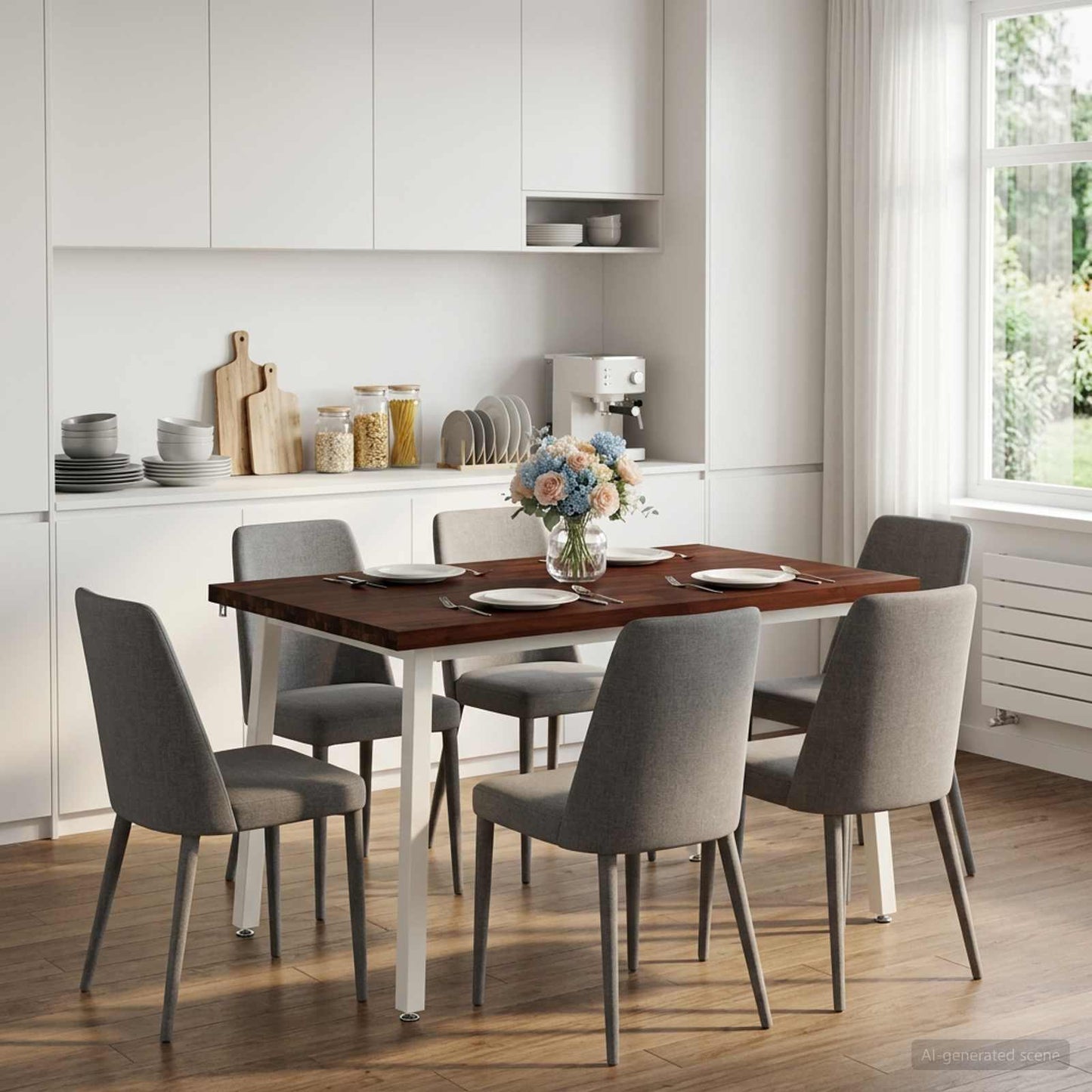vidaXL Τραπέζι Φαγητού με Ζωντανό Χείλος 120 x 90 x 75 εκ.