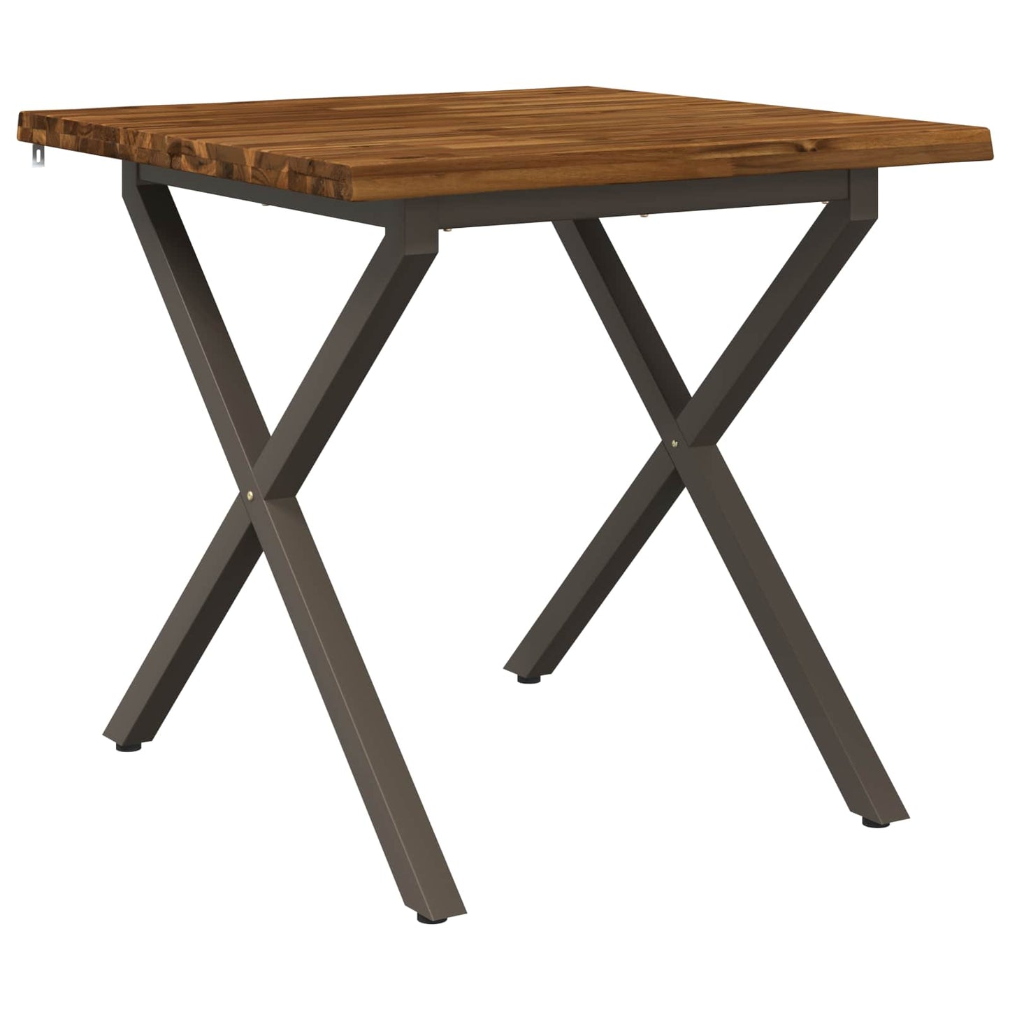 vidaXL Τραπέζι Φαγητού με Ζωντανό Χείλος 80 x 80 x 75 cm
