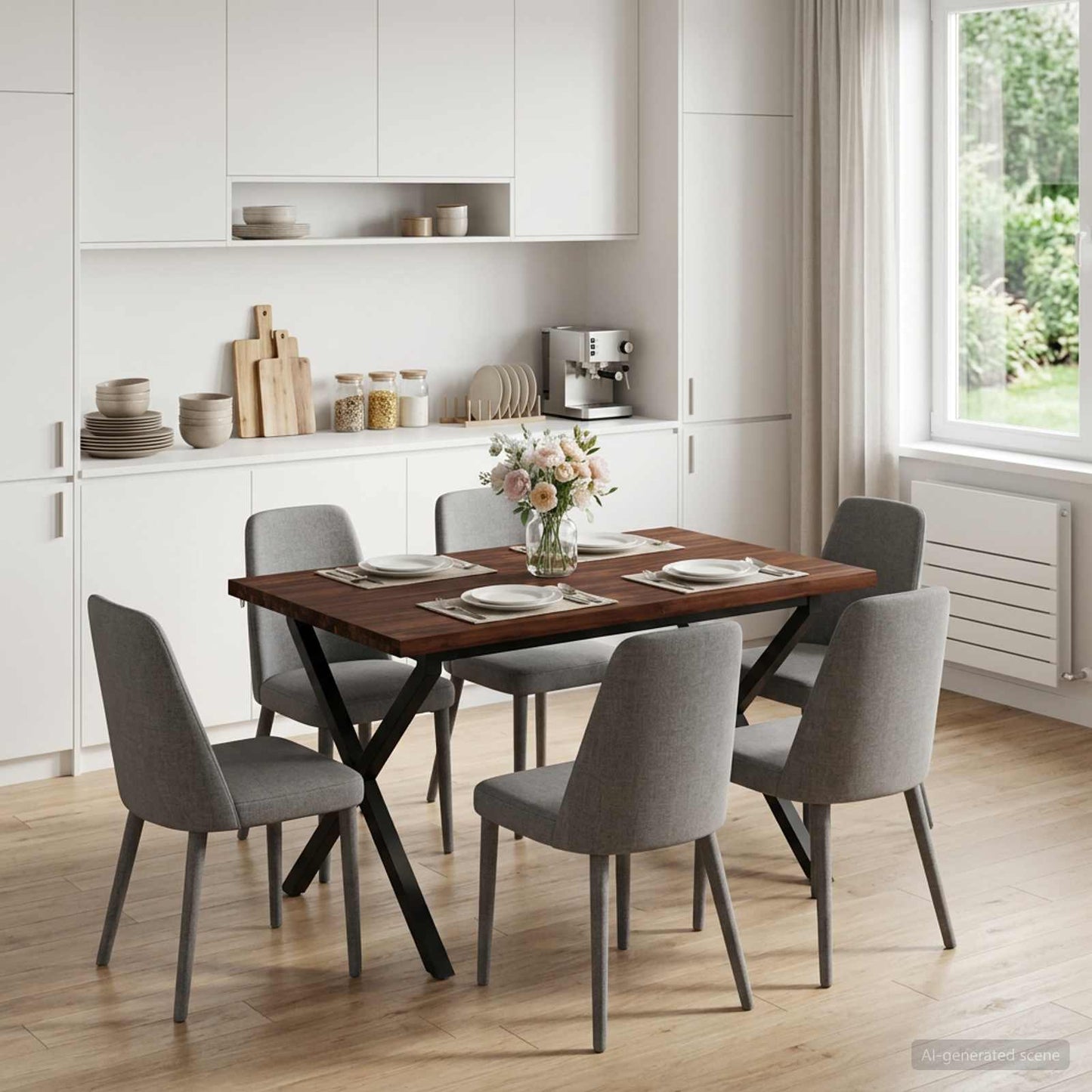 vidaXL Τραπέζι Φαγητού με Ζωντανό Χείλος 120 x 80 x 75 εκ.