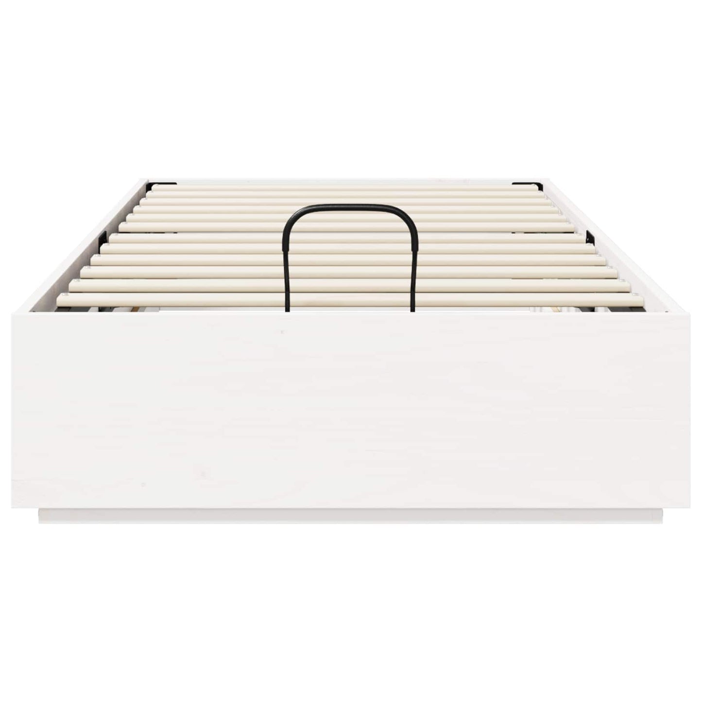 vidaXL Κρεβάτι Οθωμανικού Τύπου Λευκός 75 x 190 cm Στερεό πεύκο