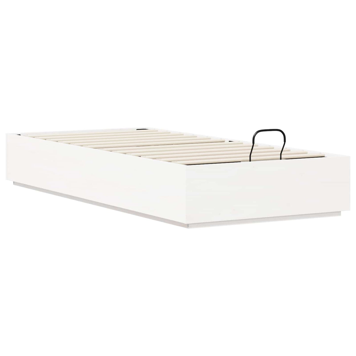 vidaXL Κρεβάτι Οθωμανικού Τύπου Λευκός 80 x 200 cm Στερεό πεύκο