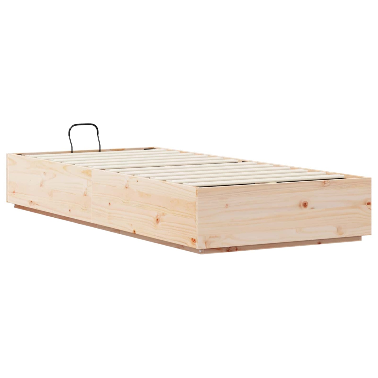 vidaXL Κρεβάτι Οθωμανικού Τύπου Φυσικό 100 x 200 cm Στερεό πεύκο