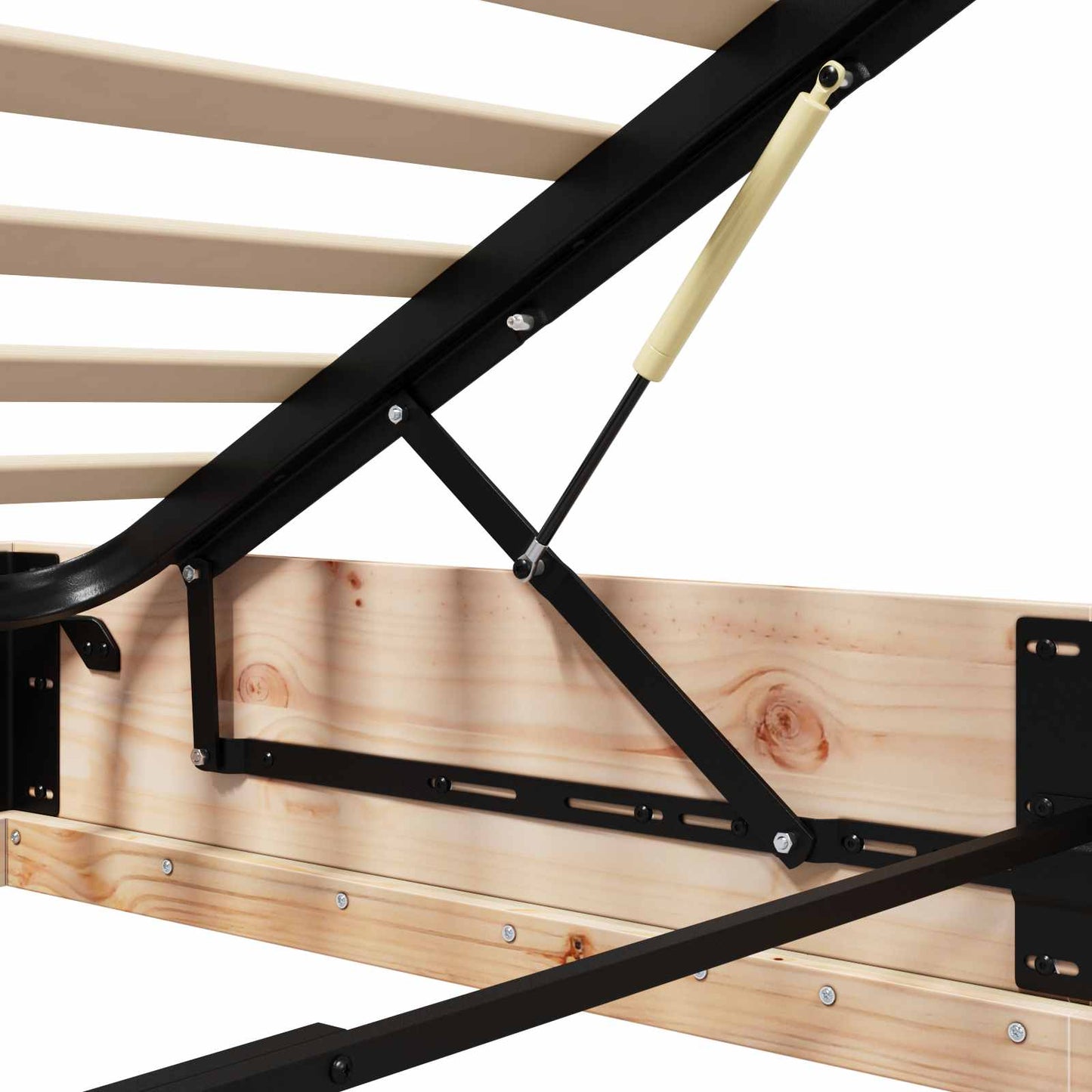 vidaXL Κρεβάτι Οθωμανικού Τύπου Φυσικό 135 x 190 cm Στερεό πεύκο