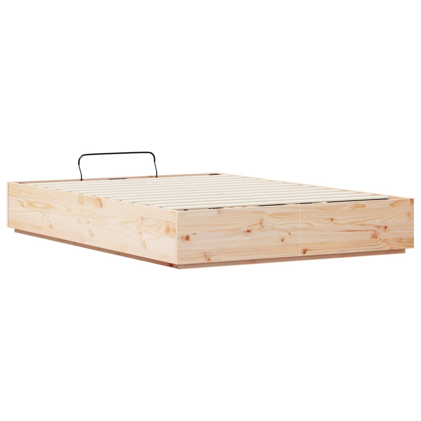 vidaXL Κρεβάτι Οθωμανικού Τύπου Φυσικό 140 x 200 cm Στερεό πεύκο