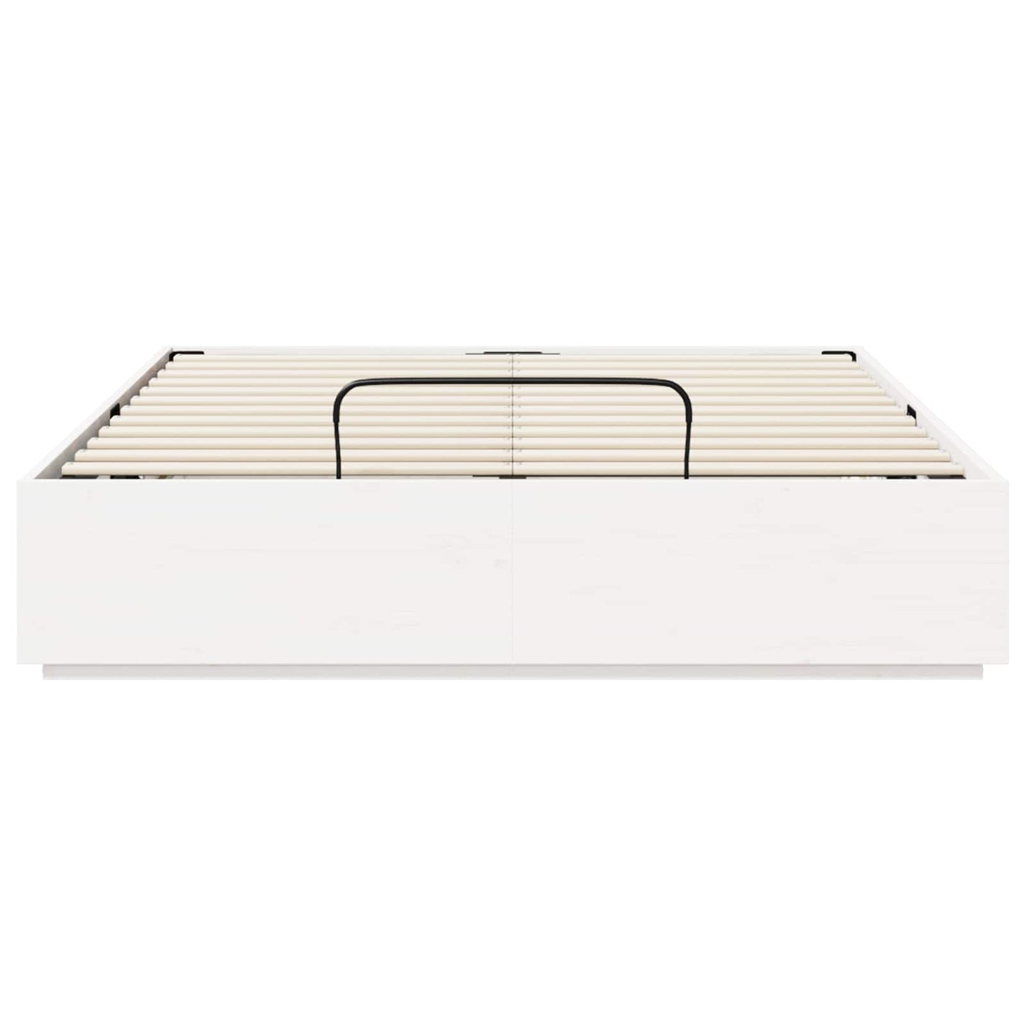 vidaXL Κρεβάτι Οθωμανικού Τύπου Λευκός 150 x 200 cm Στερεό πεύκο