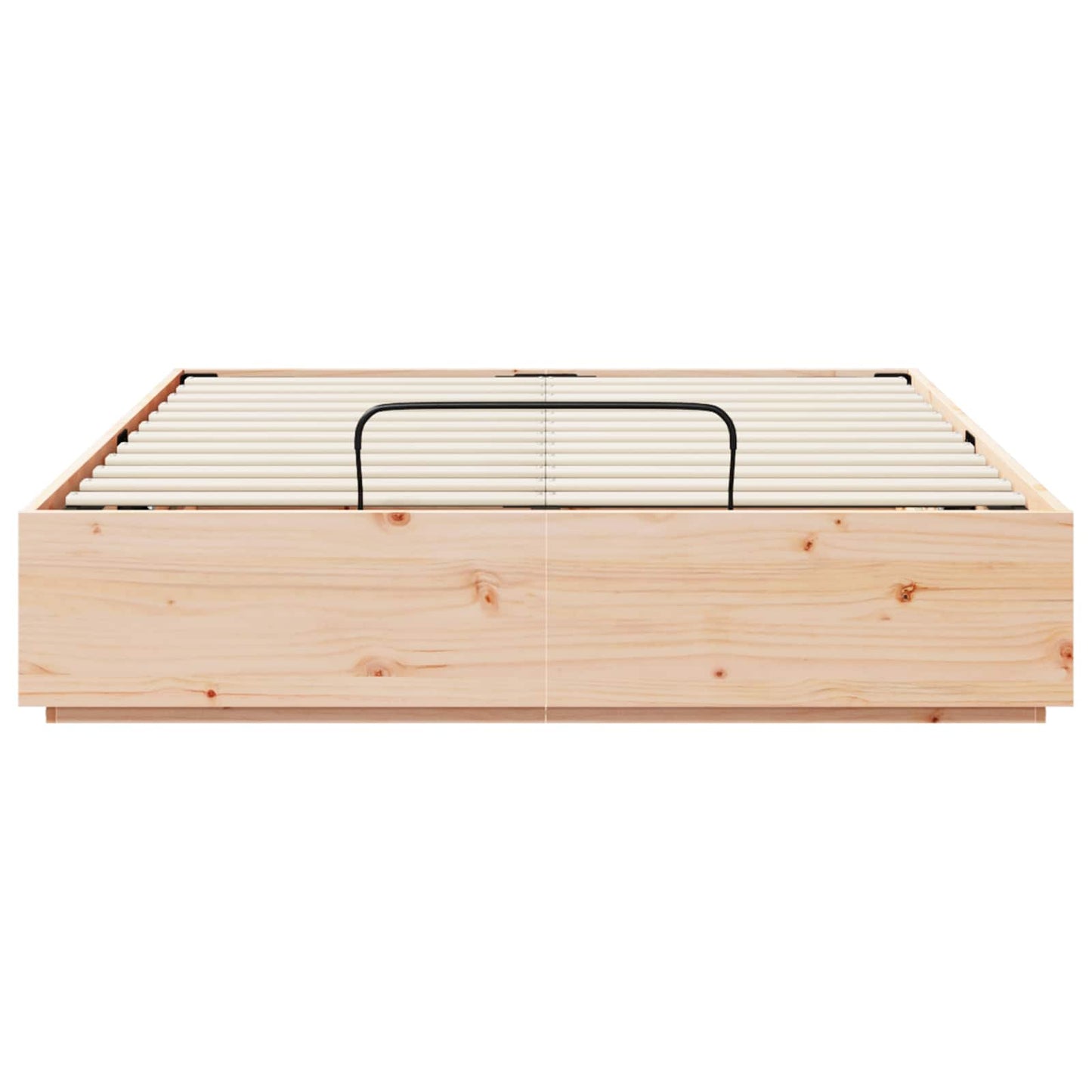 vidaXL Κρεβάτι Οθωμανικού Τύπου Φυσικό 160 x 200 cm Στερεό πεύκο