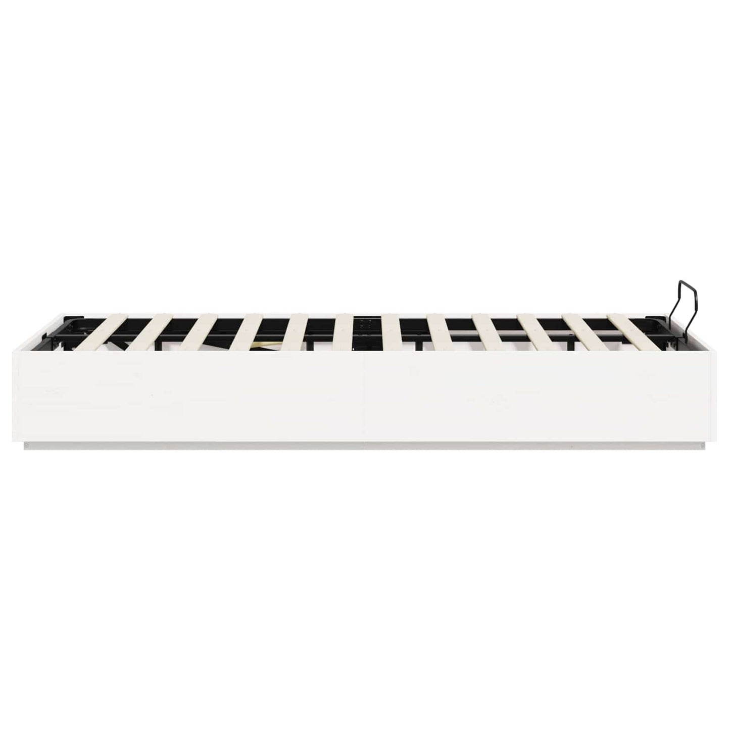 vidaXL Κρεβάτι Οθωμανικού Τύπου Λευκός 160 x 200 cm Στερεό πεύκο