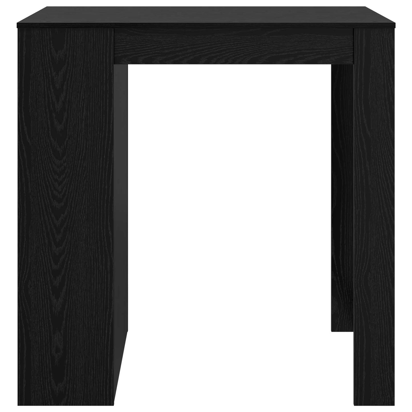 vidaXL Τραπέζι μπαρ 102 x 70 x 103,5 εκ Επεξεργασμένο Ξύλο Μαύρη Οξυά
