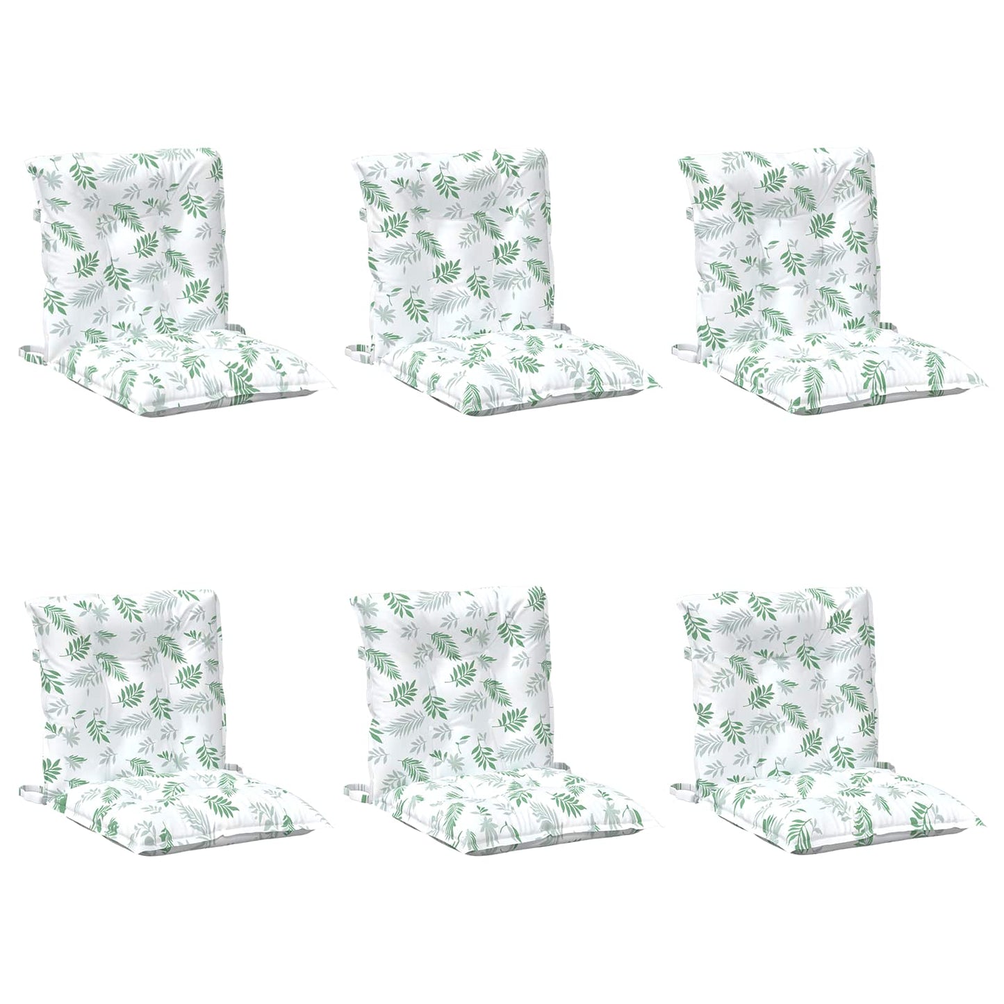 vidaXL Μαξιλάρι Εξωτερικού Χώρου 6 pcs Λευκό 100 x 50 x 7 cm Ύφασμα