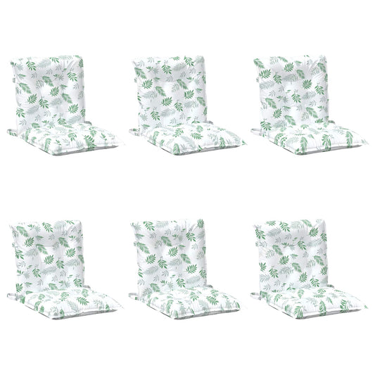 vidaXL Μαξιλάρι Εξωτερικού Χώρου 6 pcs Λευκό 100 x 50 x 7 cm Ύφασμα