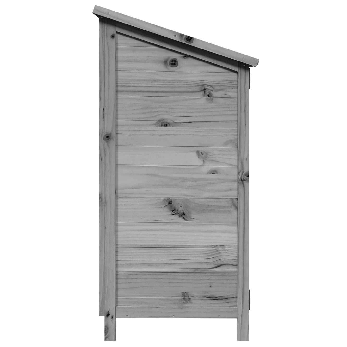 vidaXL Αποθήκη Κήπου Γκρι 59 x 56 x 113,5 εκ Στερεό Ξύλο Πεύκου