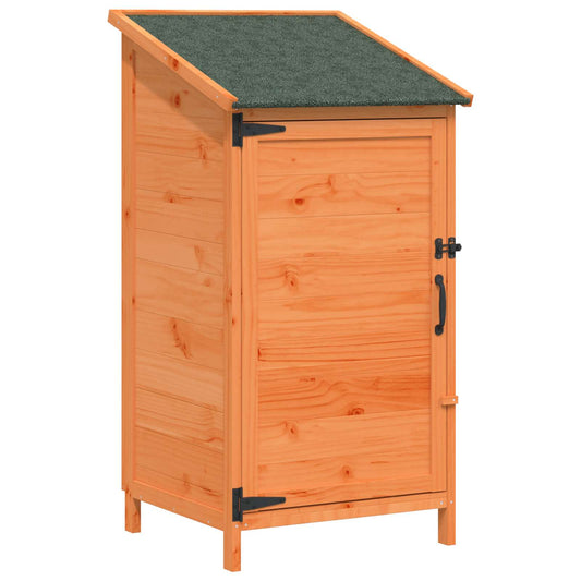 vidaXL Αποθήκη Κήπου Καφέ 59 x 56 x 113,5 εκ Στερεό Ξύλο Πεύκου