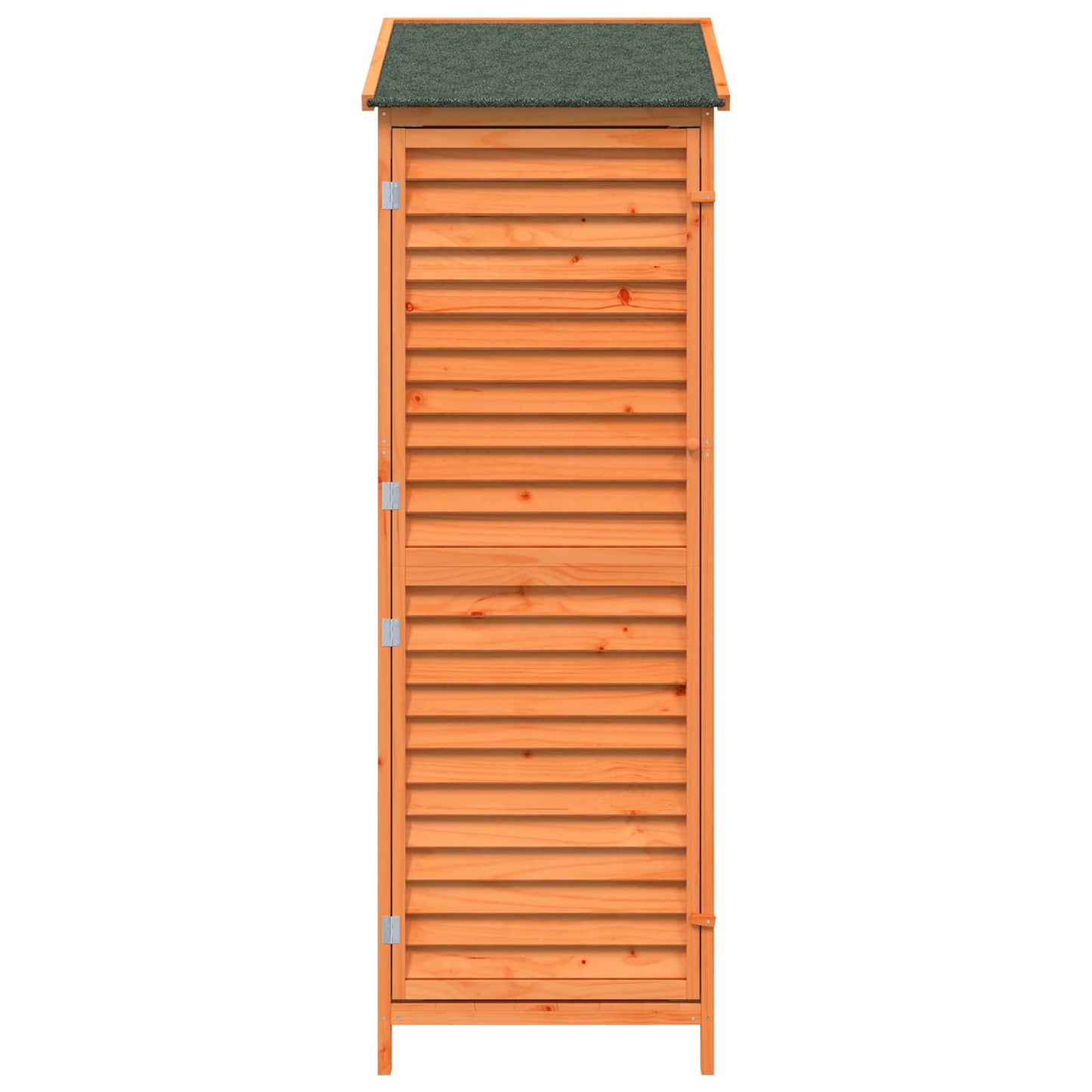 vidaXL Αποθήκη Κήπου με στέγη Καφέ 59 x 56 x 176 εκ Στερεό Ξύλο Πεύκου
