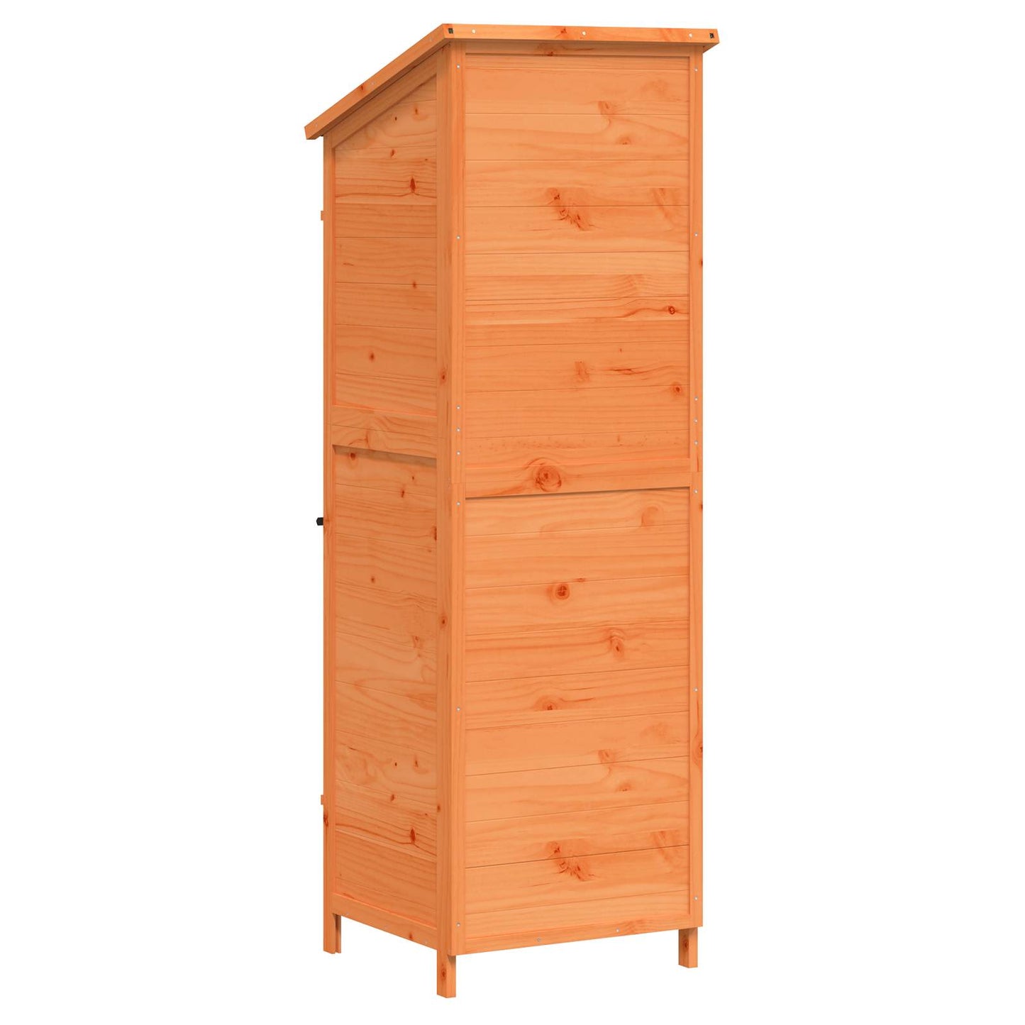 vidaXL Αποθήκη Κήπου Καφέ 59,5 x 56 x 176,5 εκ. Στερεό Ξύλο Πεύκου