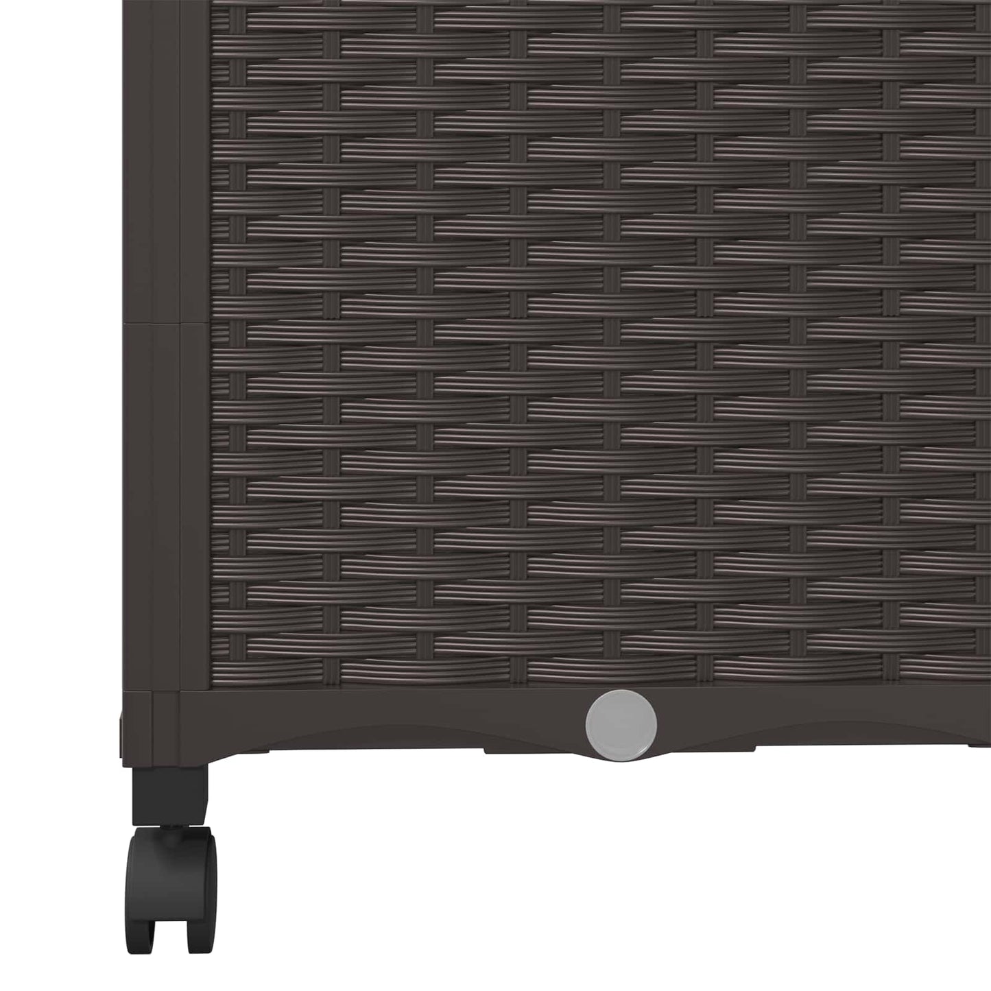 vidaXL Γλάστρα κήπου με πέργκολα & τροχούς Καφέ 40 x 40 x 146 εκ PP