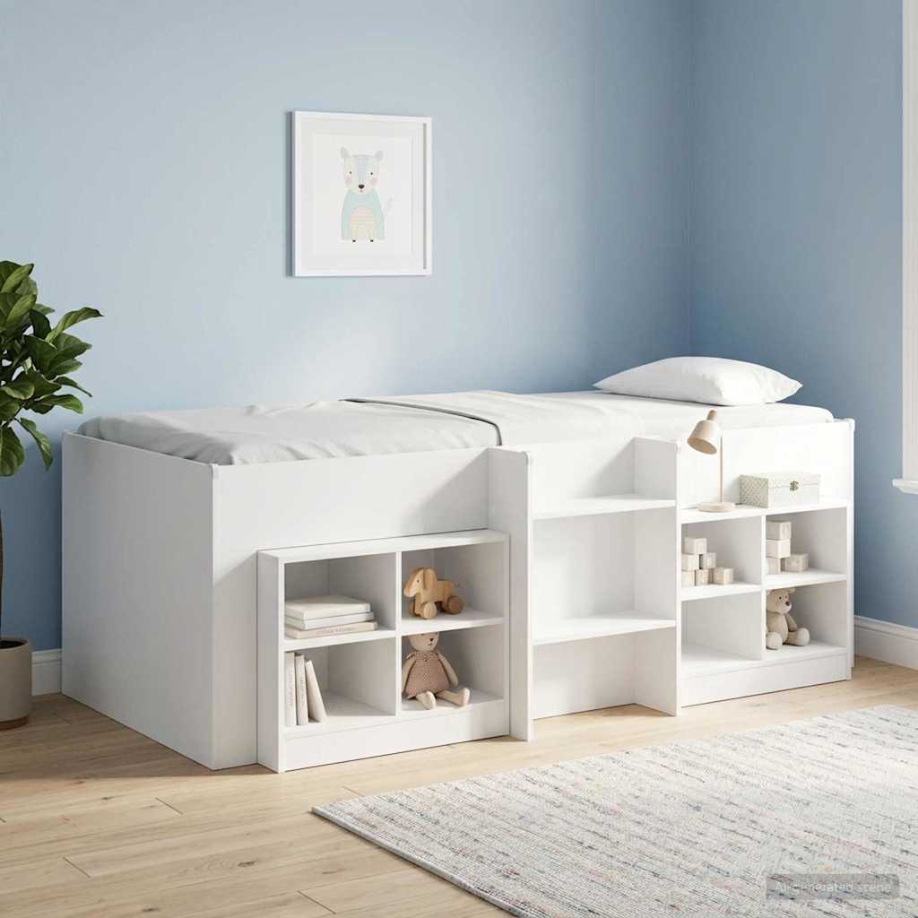 vidaXL Κρεβάτι Υψηλού Στυλ για Παιδιά 2 pcs Λευκό 80 x 200 cm