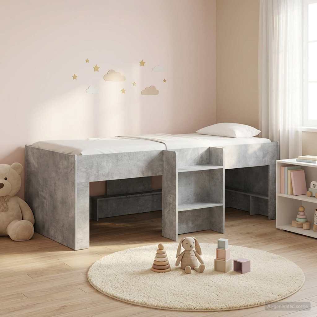vidaXL Κρεβάτι Υψηλού Στυλ για Παιδιά 2 pcs Σκυρόδεμα