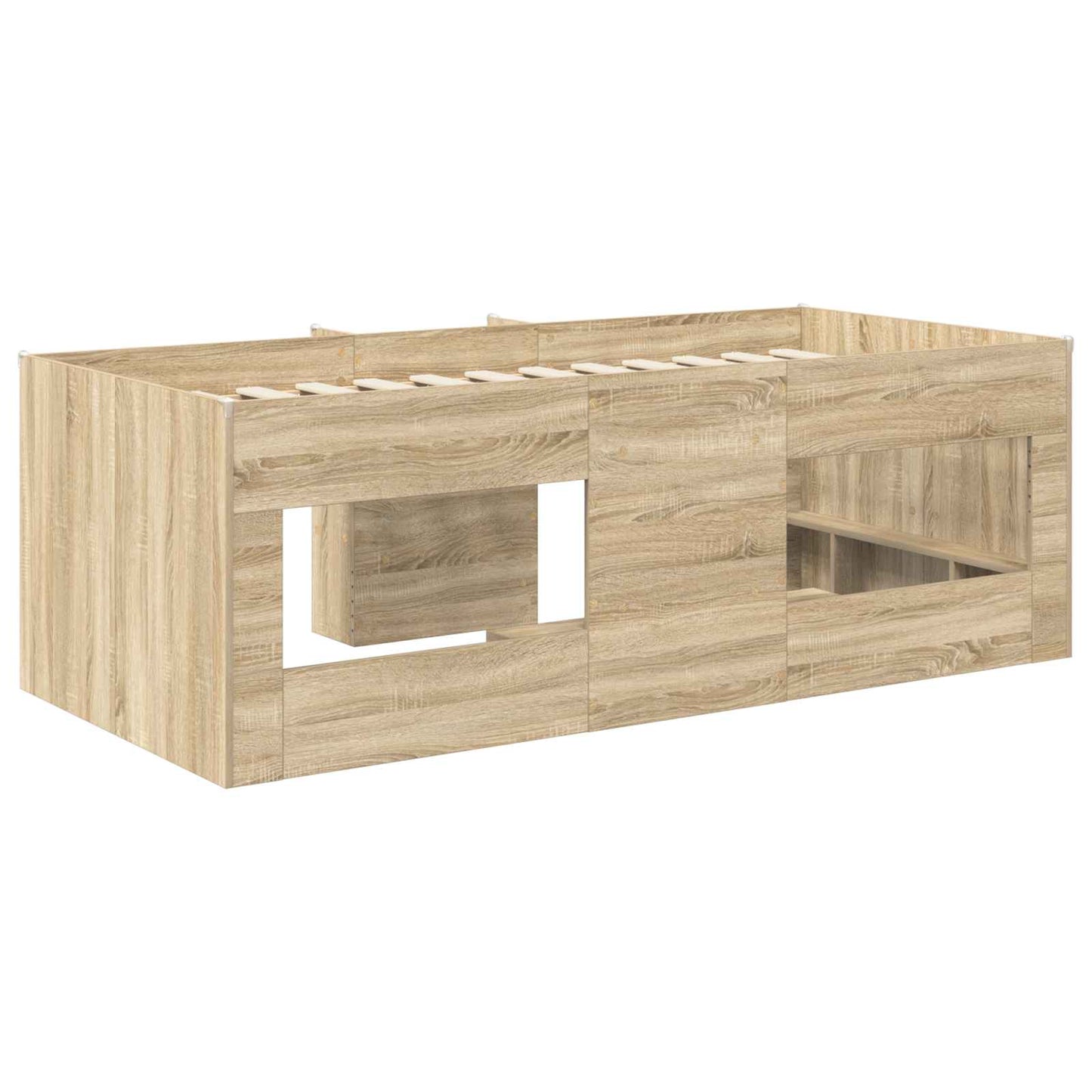 vidaXL Κρεβάτι Υψηλού Στυλ για Παιδιά 2 pcs Sonoma Δρυς 90 x 200 cm